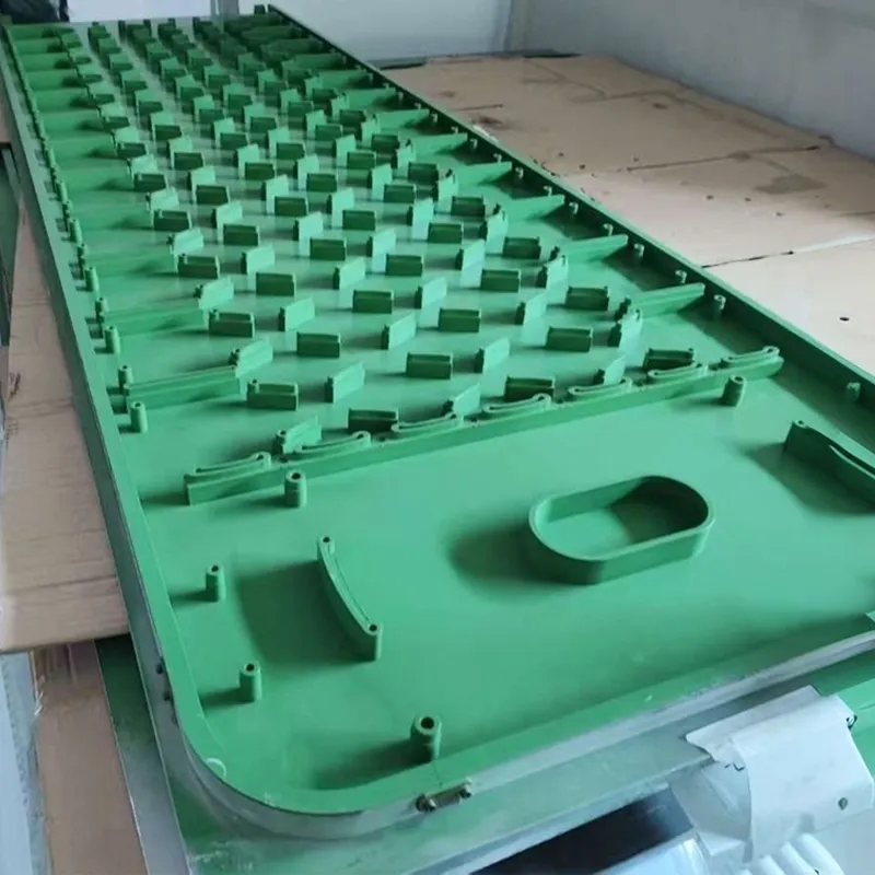 An industrial mold for manufacturing outdoor gear.