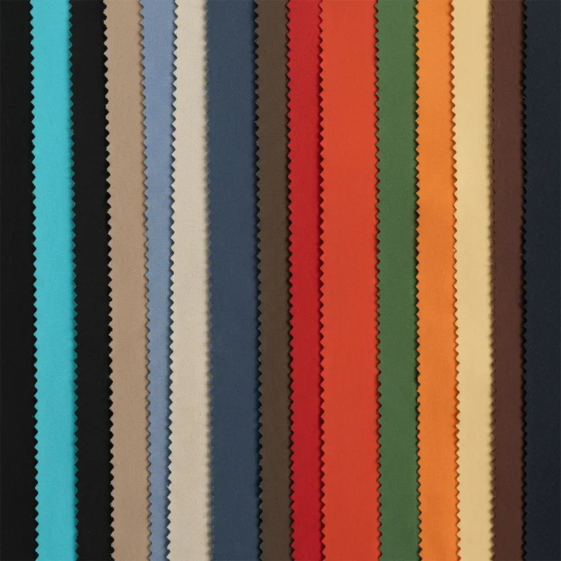 Color swatches for customizing outdoor gear.